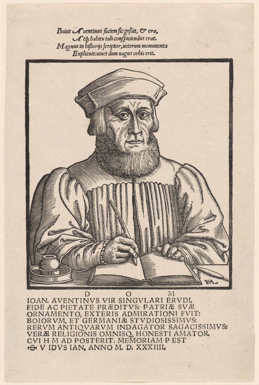 Johann Aventinus Johann Turmair, 1554. av Hans Sebald Lautensack