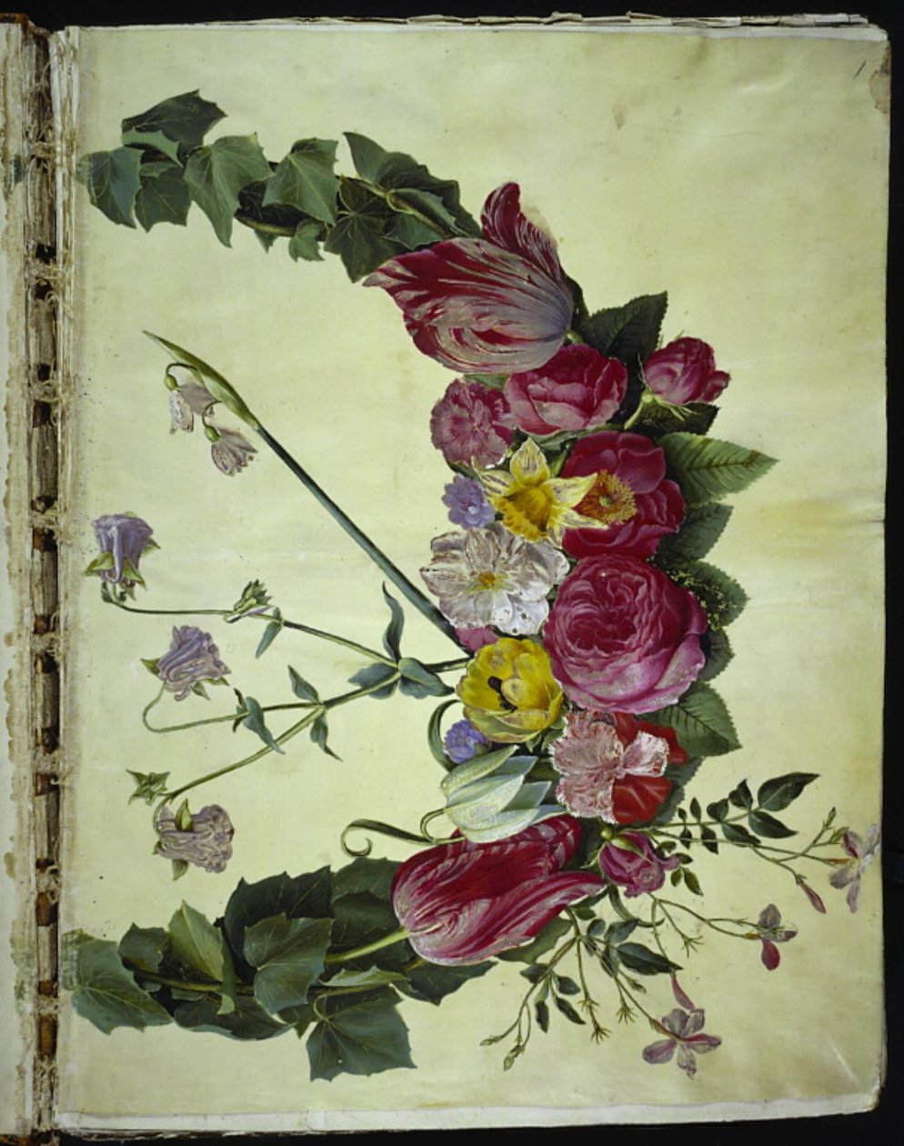 Blomsterkrans av Hans Simon Holtzbecker