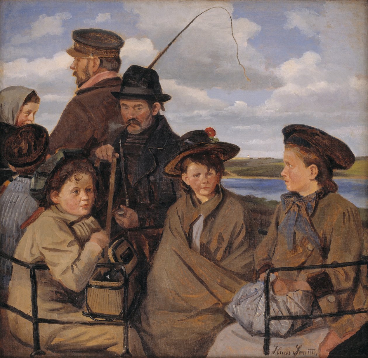 I dagbilen. Kunstnerens nevøer av Hans Smidth