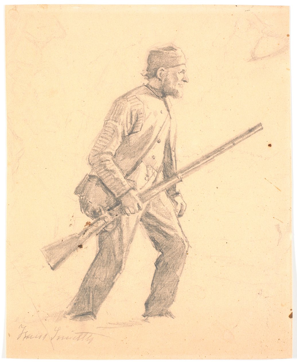 Krypskyting, studier av Hans Smidth