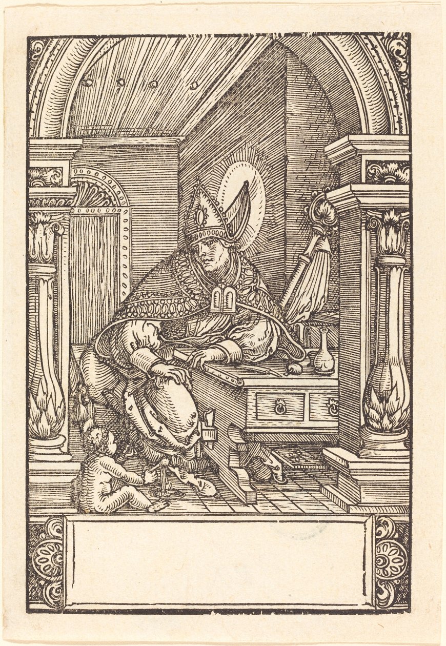 Saint Augustine av Hans Springinklee