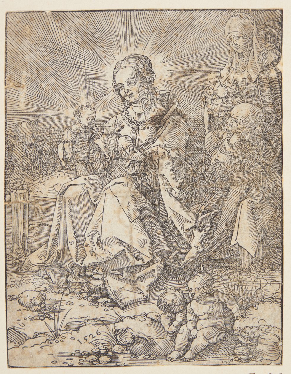 Madonnaen på en gresskledd bredd av Hans Springinklee
