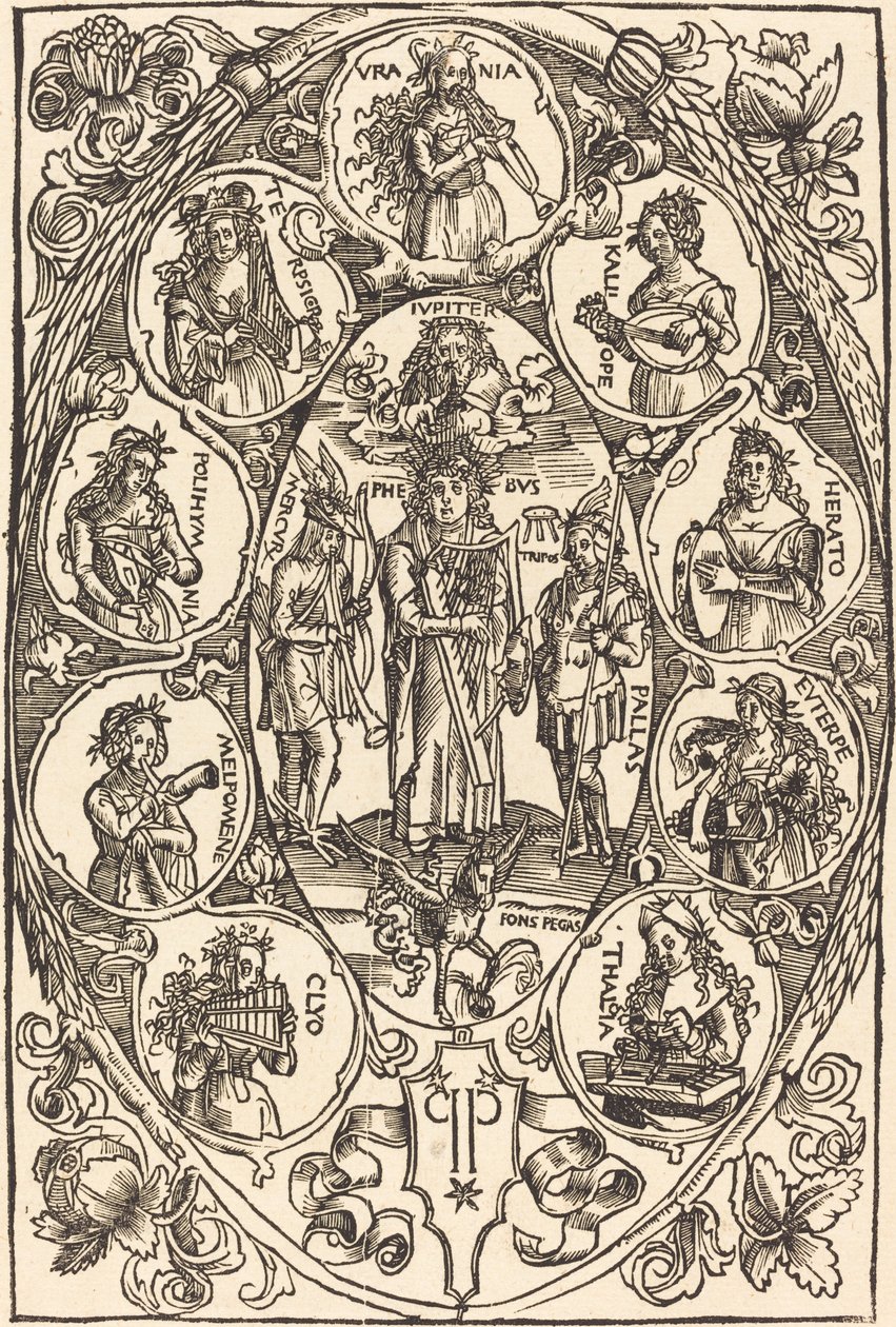 Apollo og musene av Hans Süss von Kulmbach