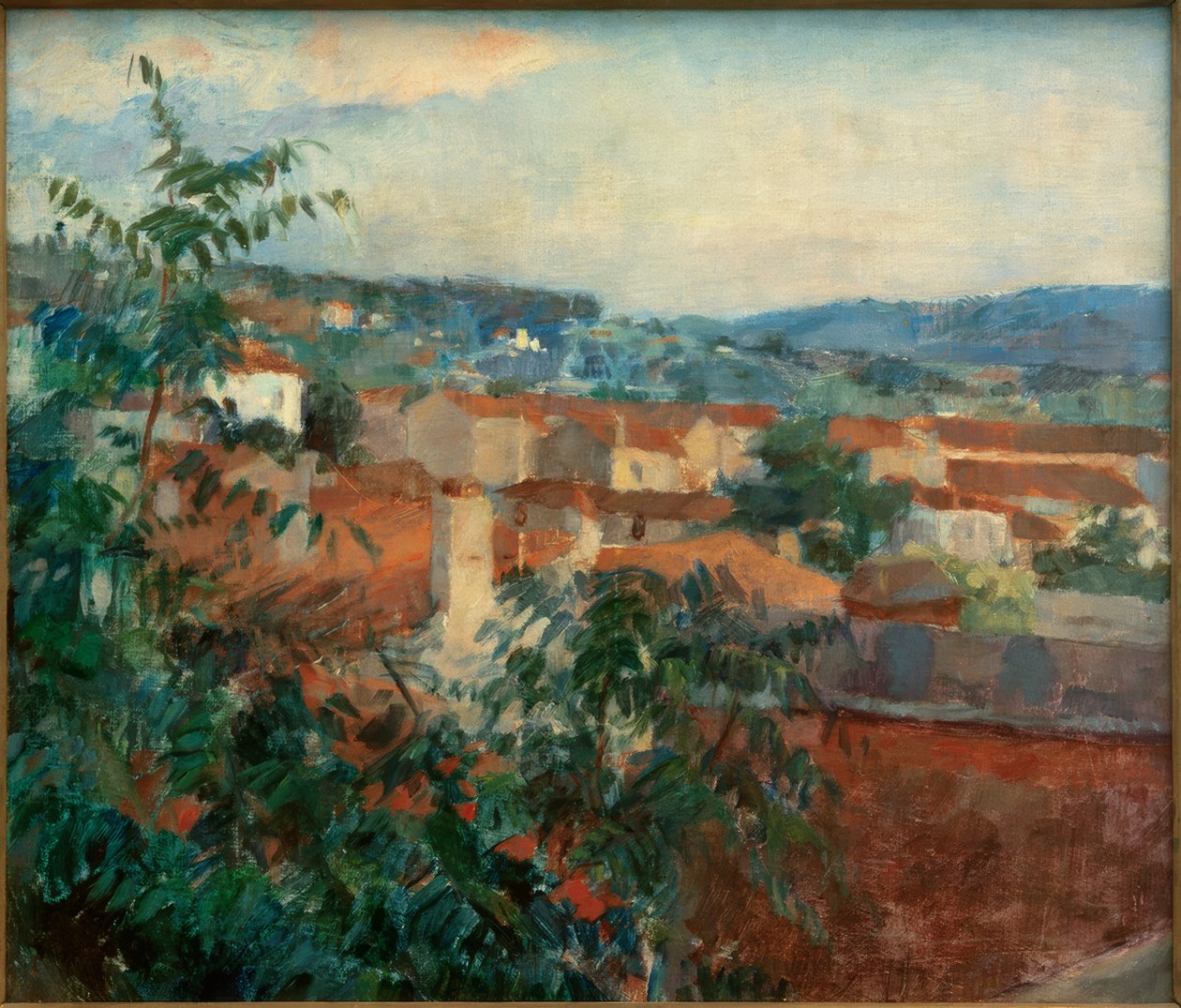 Landskap nær St. Tropez av Hans Sutter