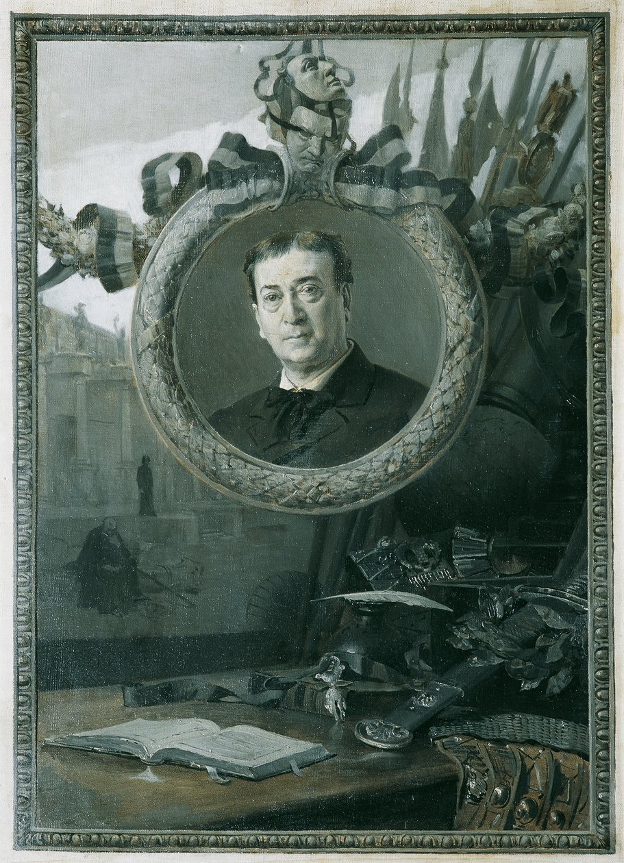 Skuespilleren Adolf von Sonnenthal av Hans Temple