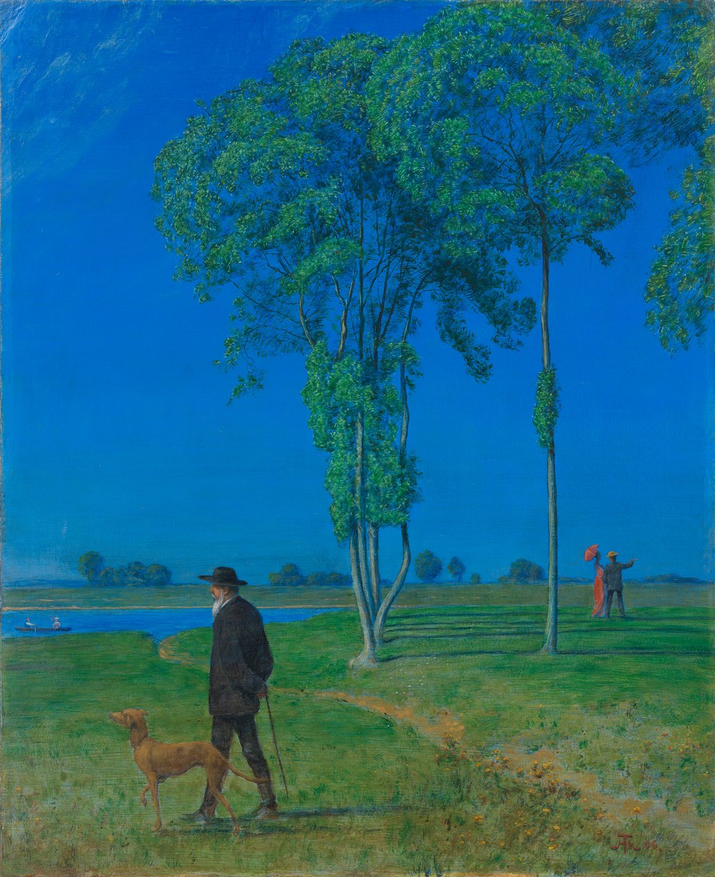 Ensomhet, 1906. av Hans Thoma