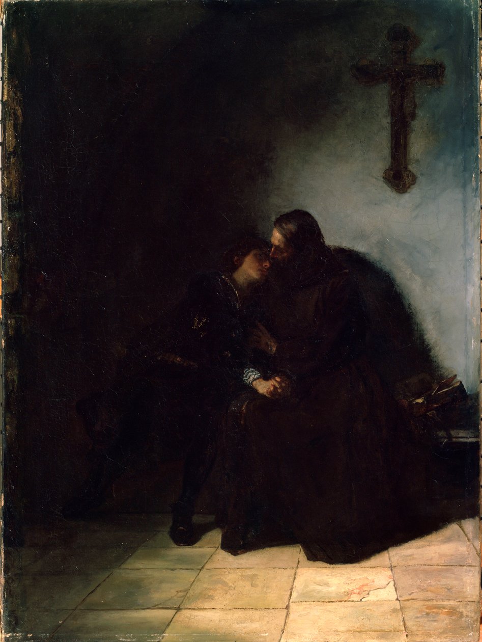 The Convicts Farvel, c1860-1900. tysk maleri av Hans Thoma