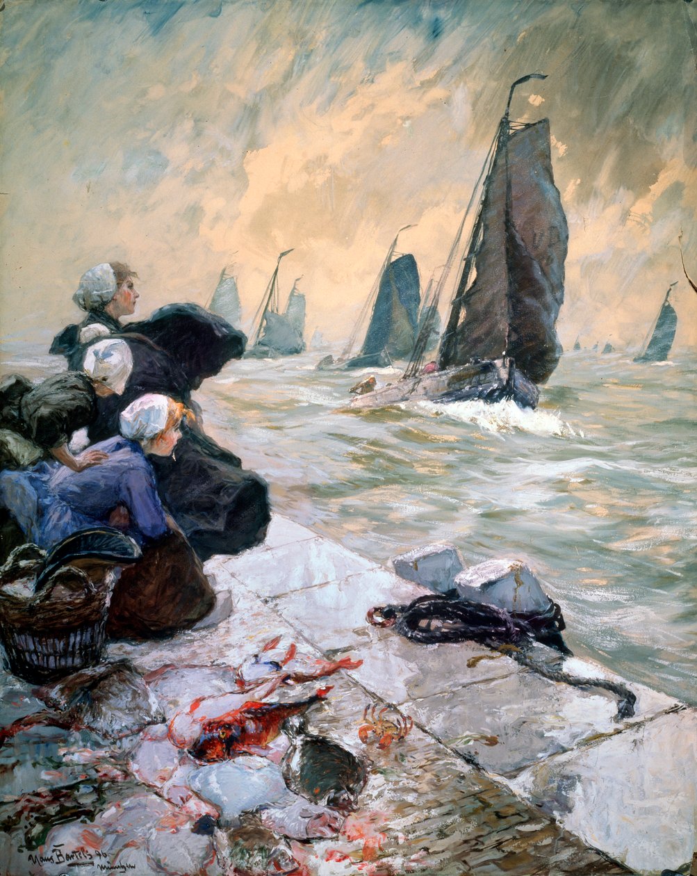 Fishermans Wifes, 1896. av Hans von Bartels