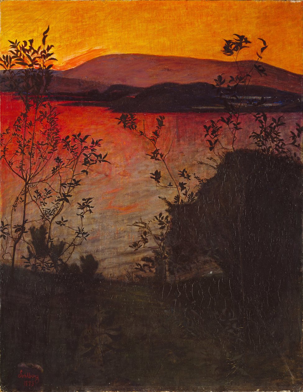 Kveldsglød av Harald Oscar Sohlberg