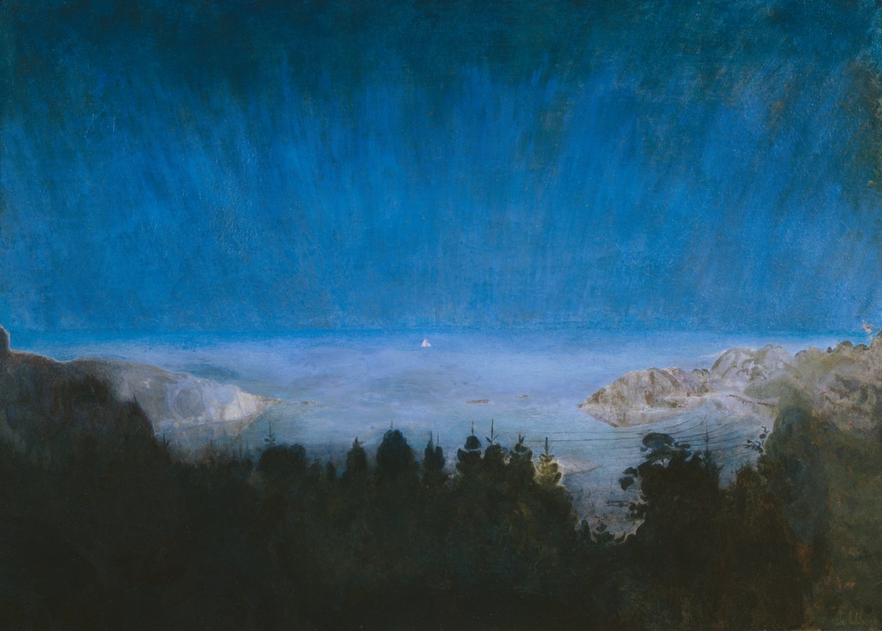 From Kjerringvik (oil on canvas) av Harald Oscar Sohlberg
