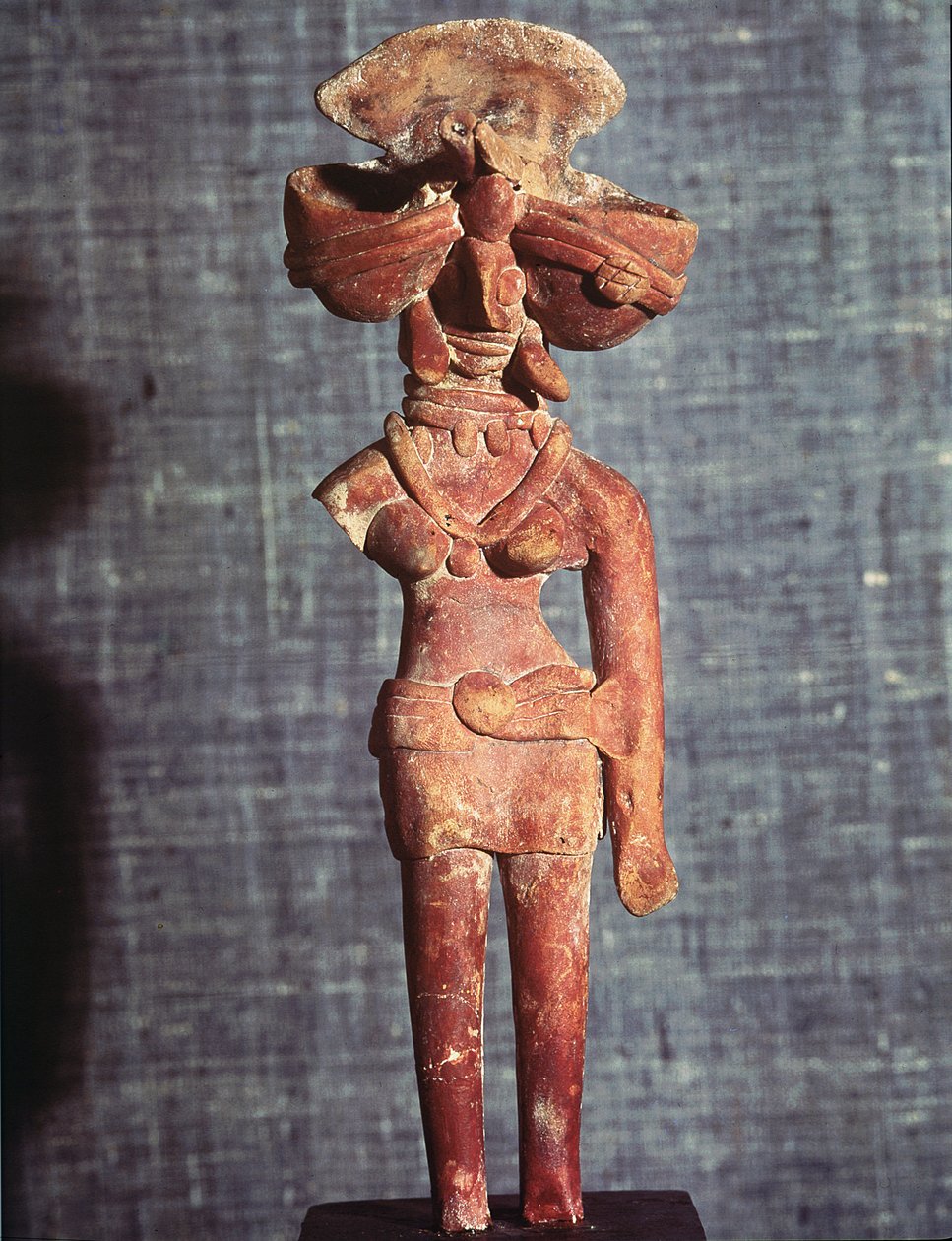 Figur av en modergudinne, fra Mohenjo-Daro, Indusdalen, Pakistan, 3000-1500 f.Kr. av Harappan