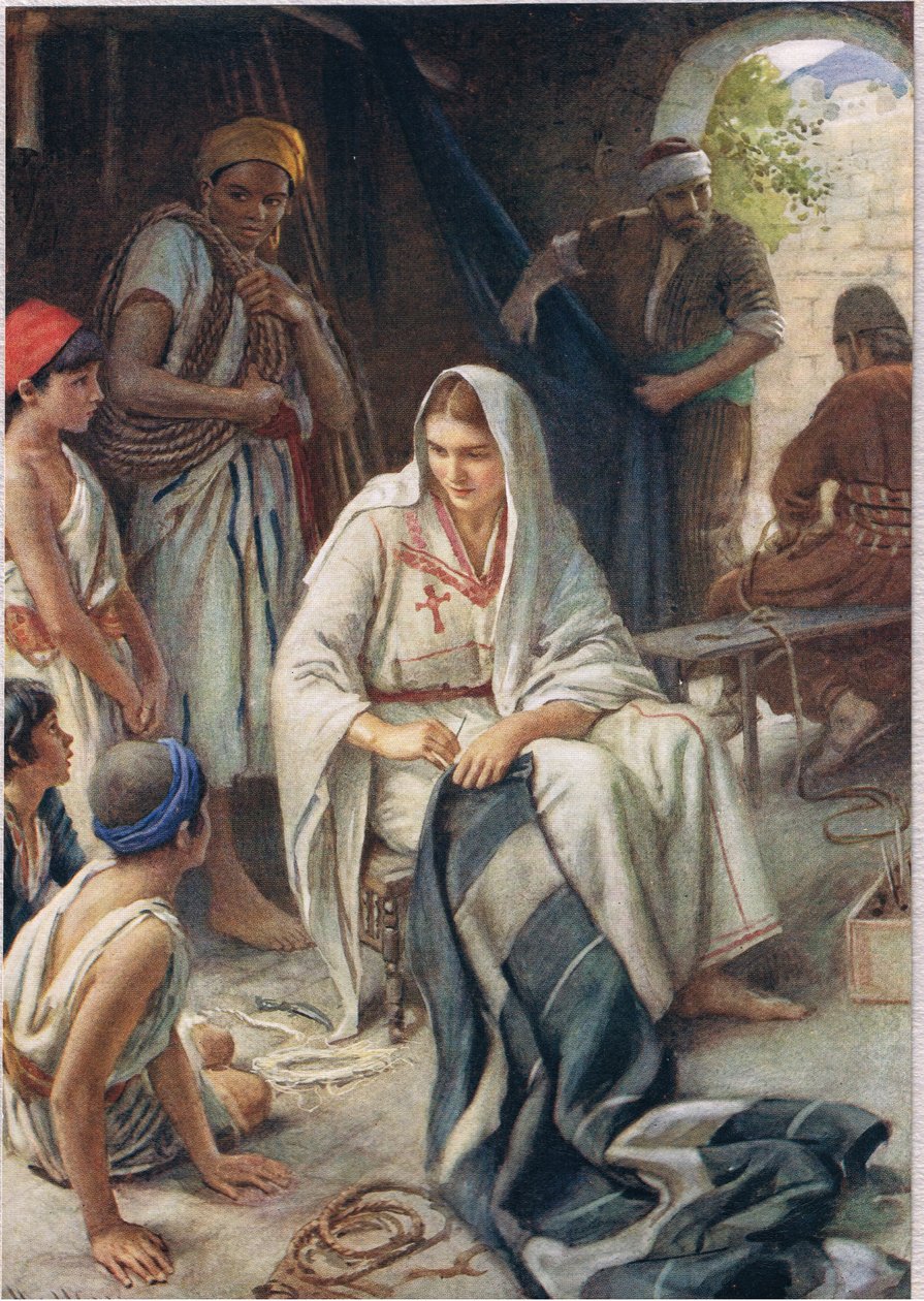 Priscilla, illustrasjon fra 'Women of the Bible', utgitt av The Religious Tract Society, 1927 av Harold Copping