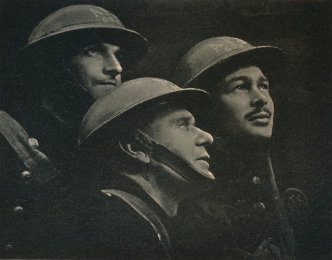 Et anspent øyeblikk, 1942. av Harold Burdekin