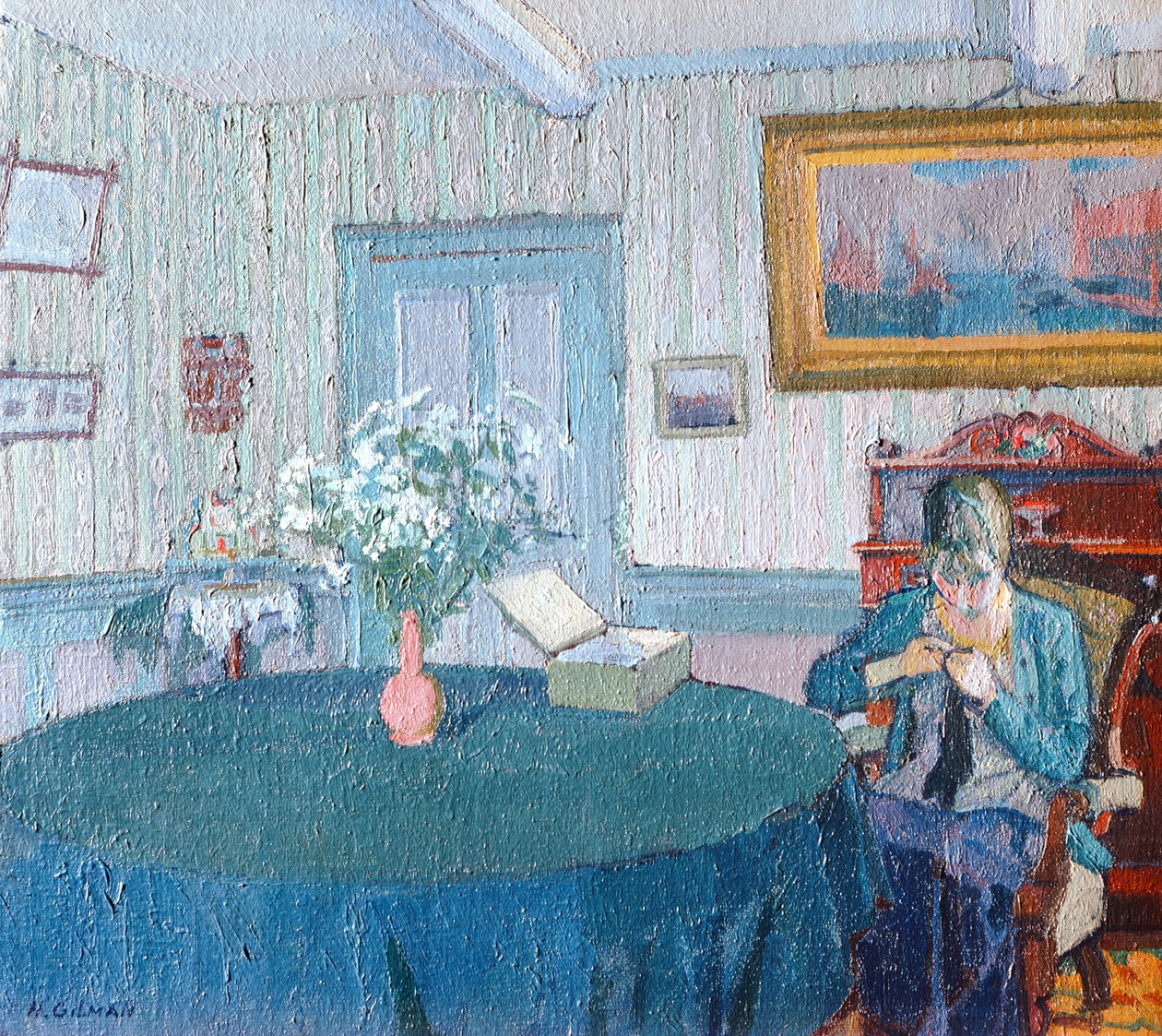 Interiør av Harold Gilman
