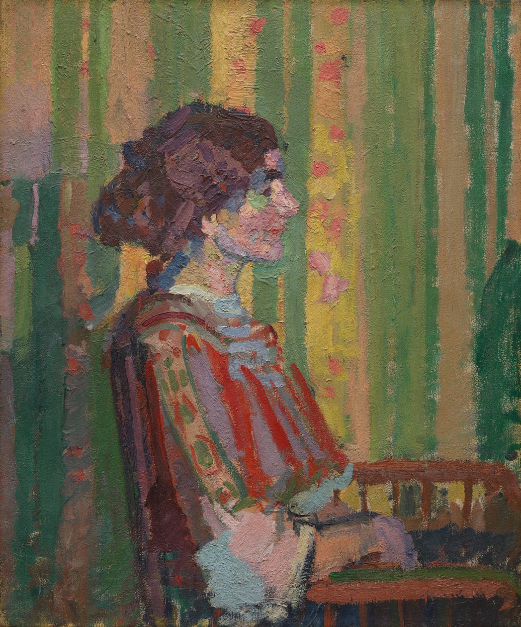 Stanislava de Karlowska (fru Robert Bevan) av Harold Gilman