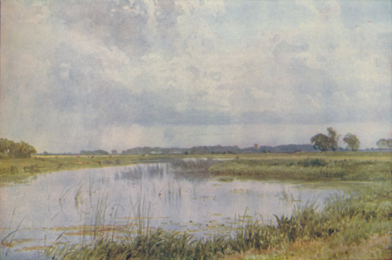 En elv i en slette, 1910 av Harold Sutton Palmer
