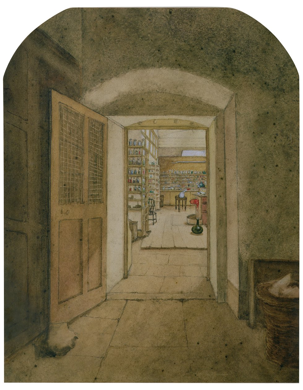 The Big Laboratory sett fra Dark Room, 1860 av Harriet Jane Moore