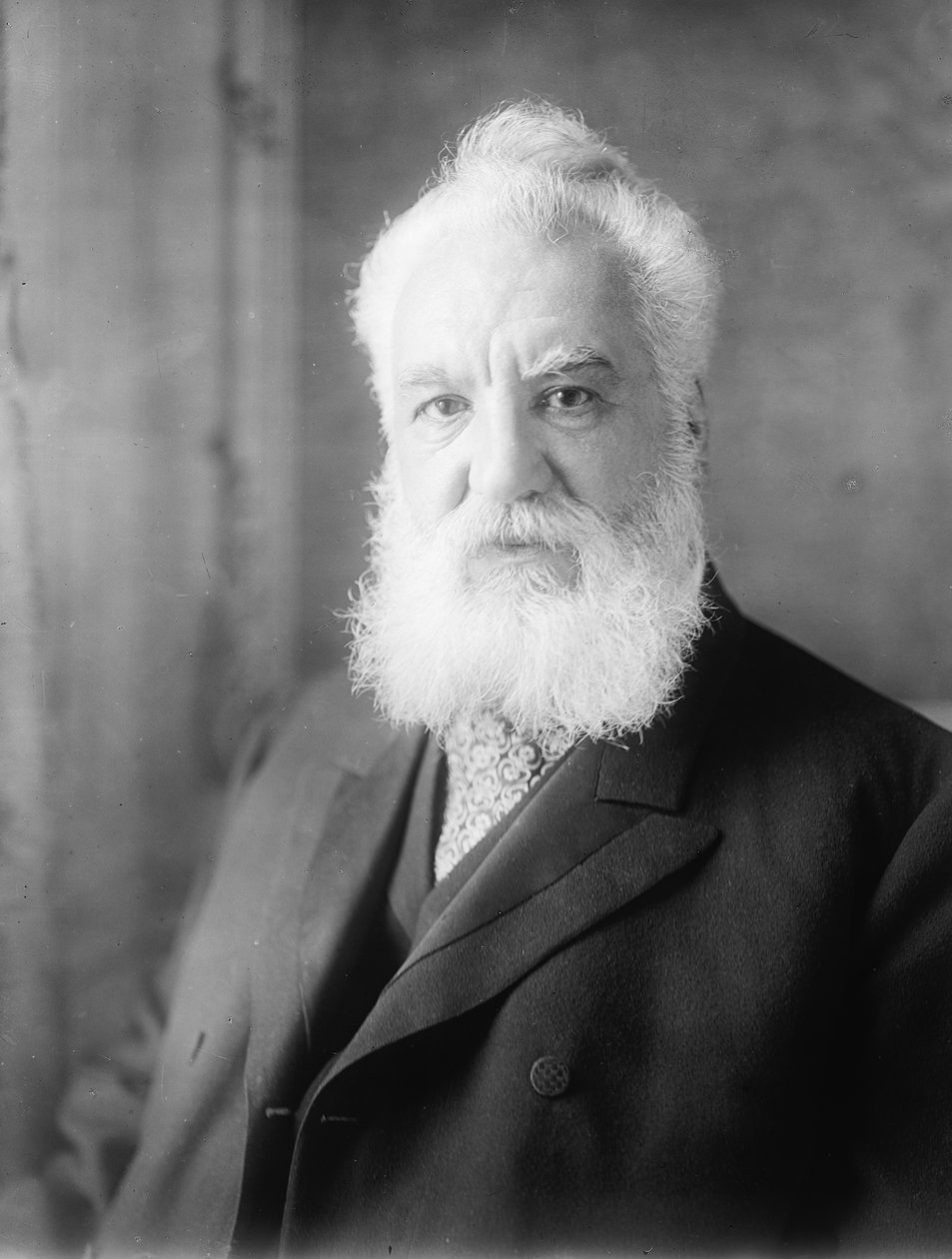Alexander Graham Bell (1847–1922), ca. 1918 (s/hvitt-bilde) av Harris & Ewing