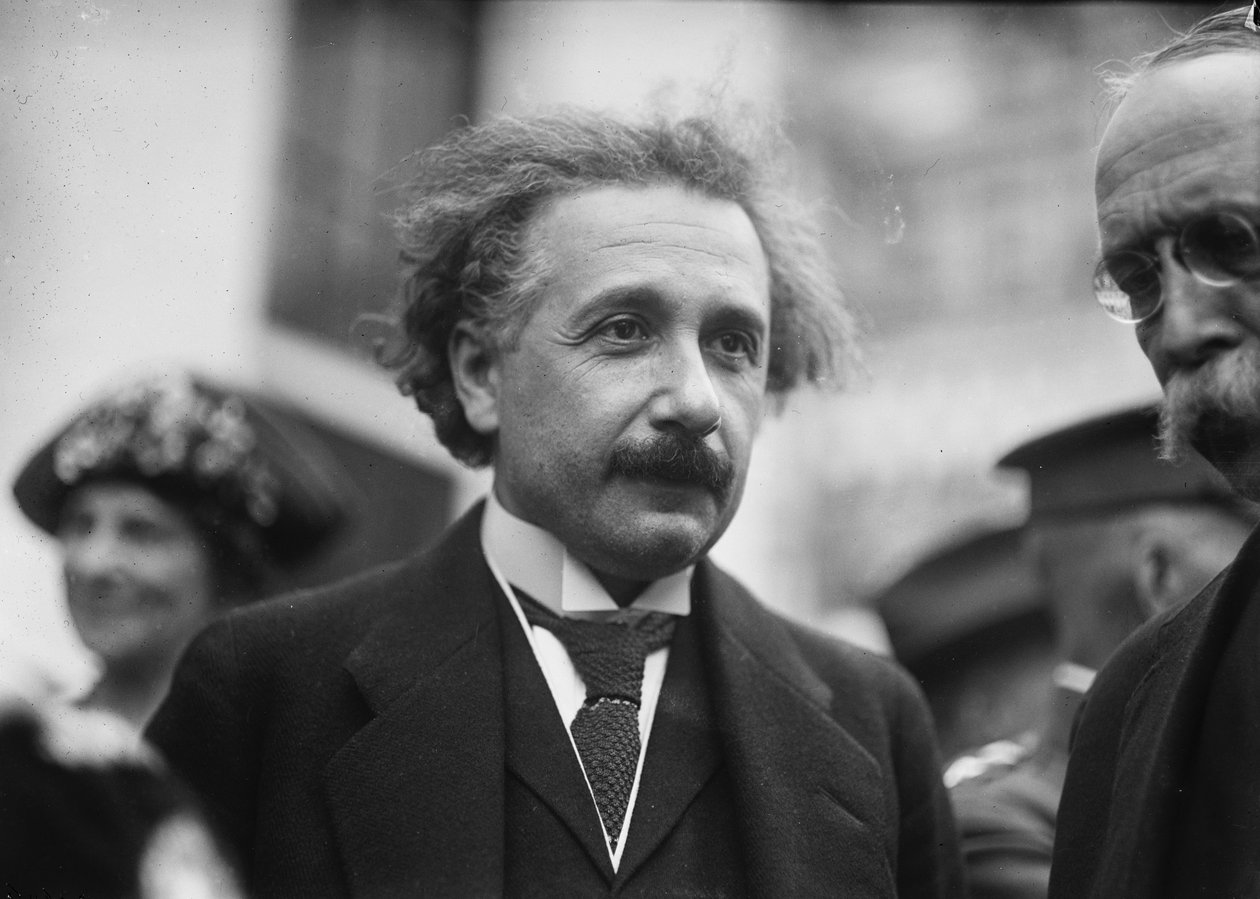 Portrett av Albert Einstein av Harris & Ewing