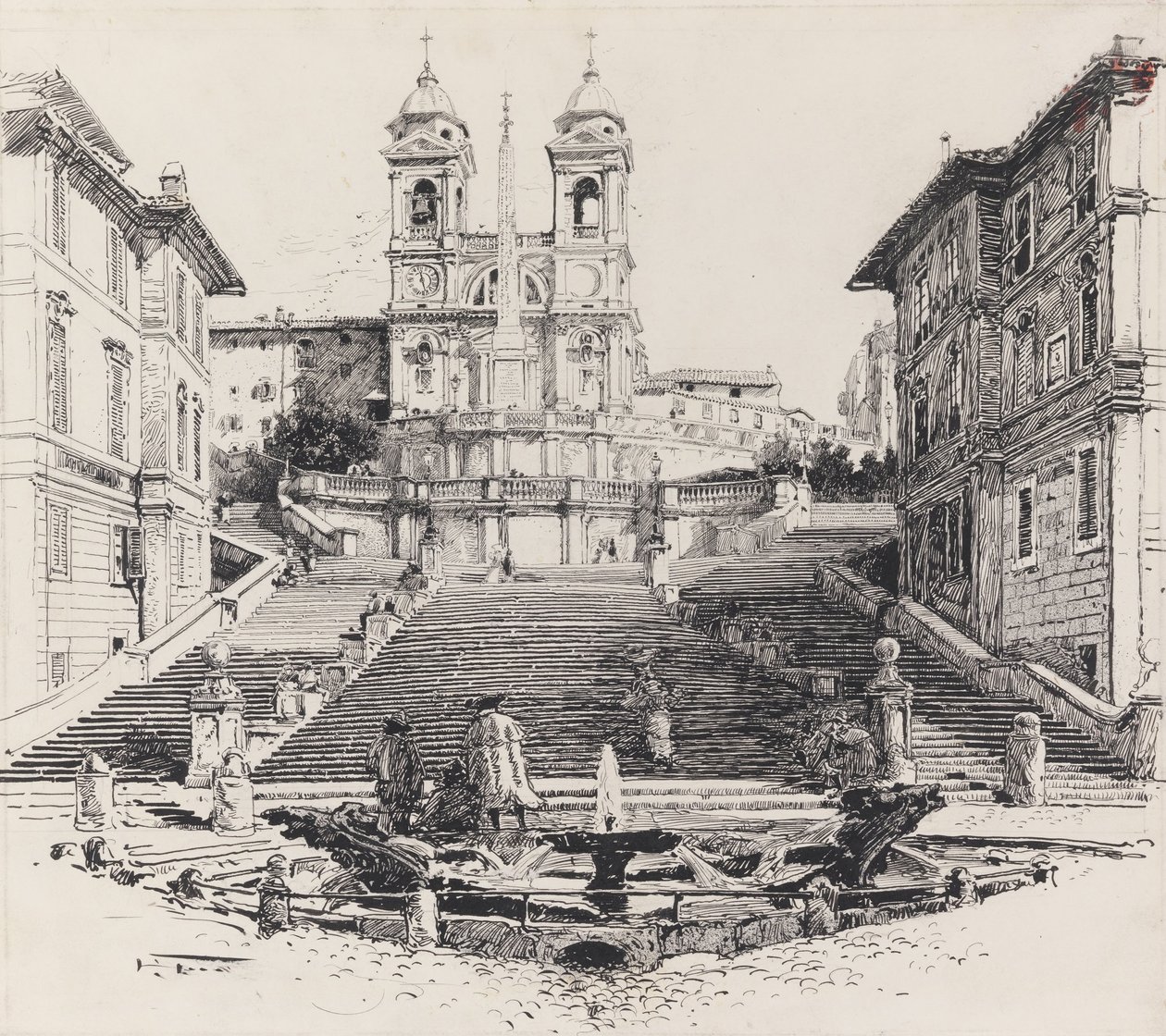 Keats Home i Roma av Harry Fenn