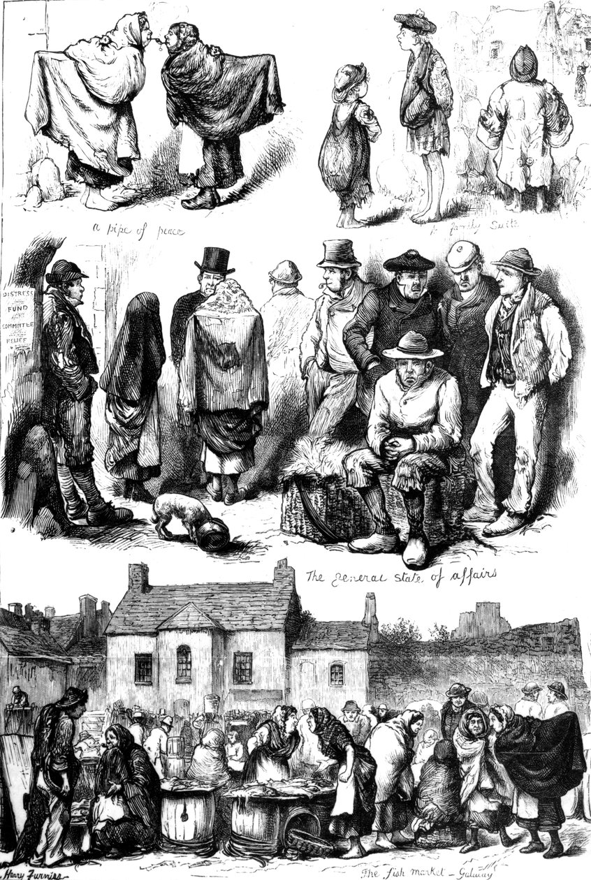 Skisser på Galway, illustrasjon fra 
