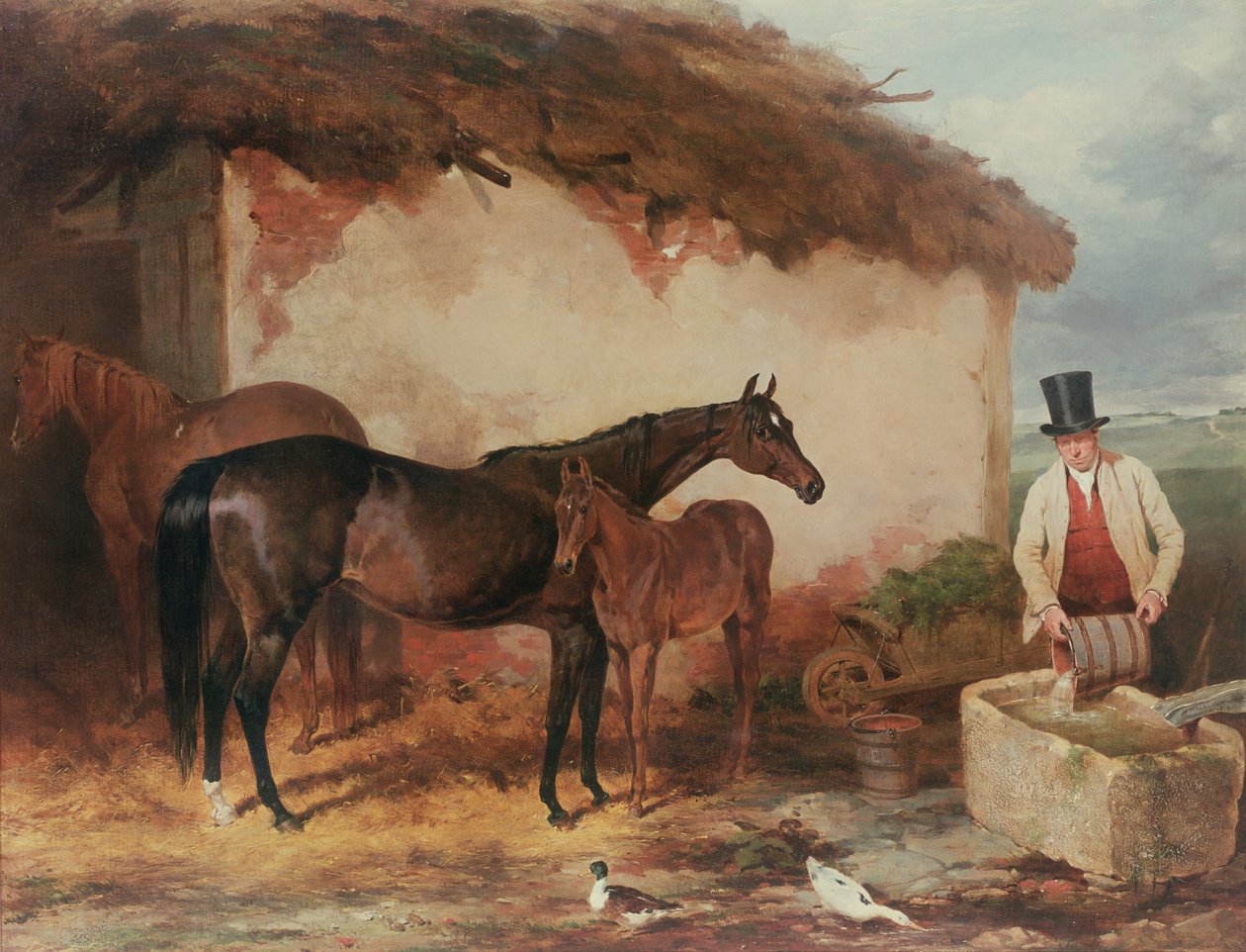 Hoppa kanskje med føllet sitt, 1846 av Harry Hall