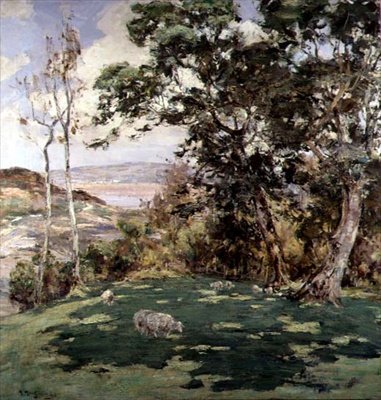 Nær Kirkudbright, ca. 1900 (olje på lerret) av Harry MacGregor