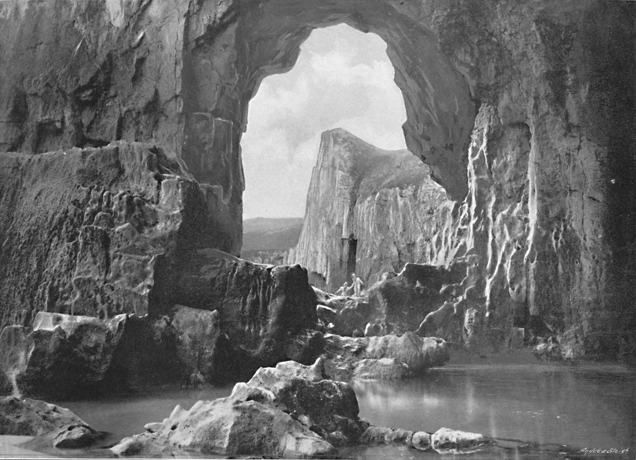 Lydstep Natural Arch, Tenby, c1896 av Harvey Barton