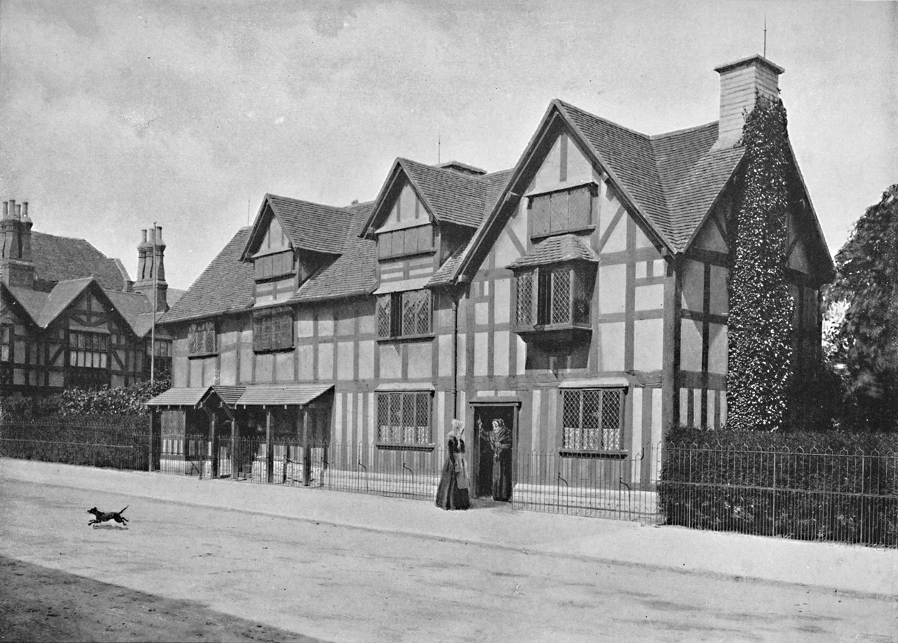 Shakespeares hus, Stratford-On-Avon, c1896 av Harvey Barton