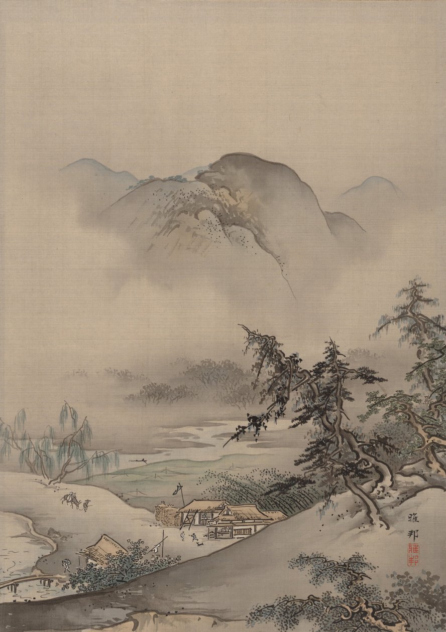 Landskap, ca. 1885-89. av Hashimoto Gaho