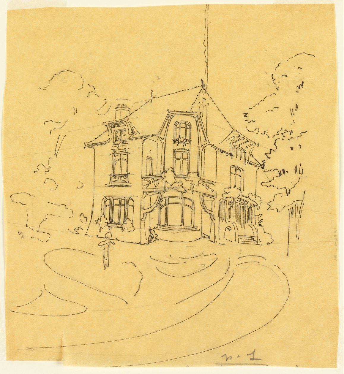 Design for en privat bolig av Hector Guimard