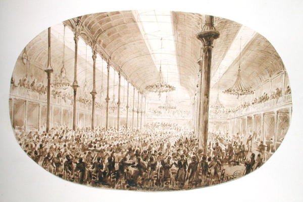 En bankett, ca. 1865 av Hector Horeau