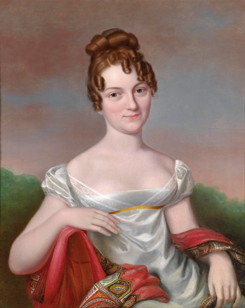 Portrett av en ung dame av Heinrich Abel Seyffert