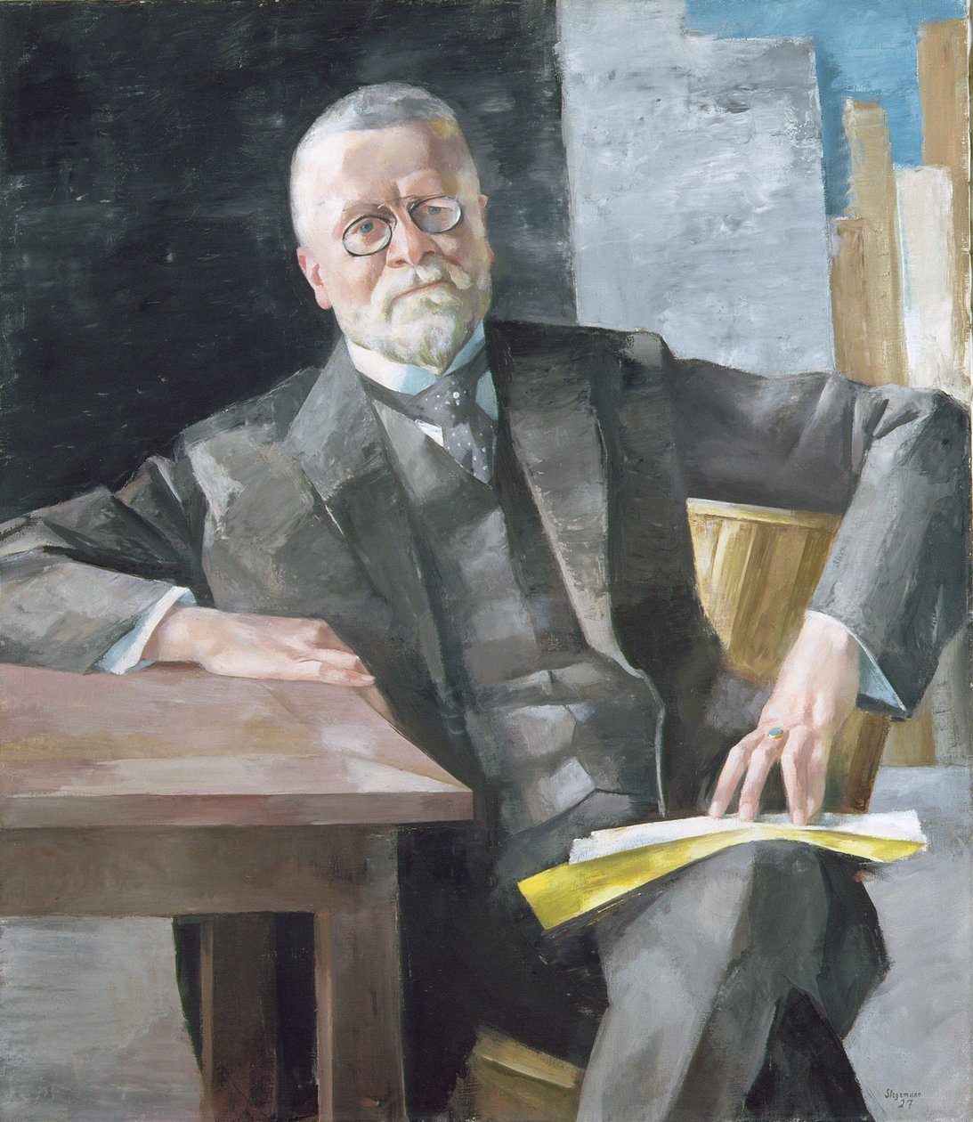 Professor Dr. Fritz Schumacher (1869-1947), 1927 av Heinrich Stegemann