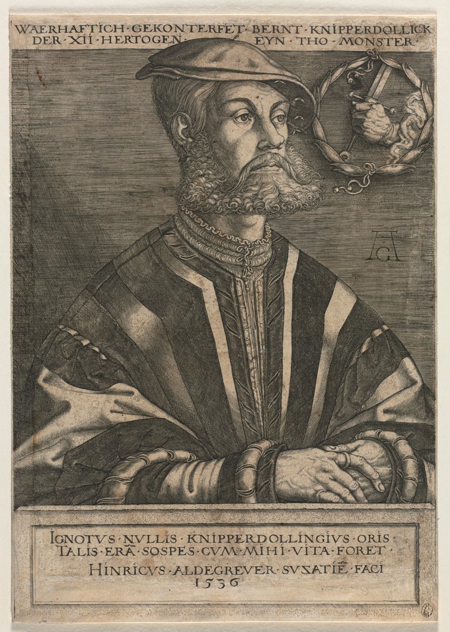 Bernt Knipperdolling, 1536. av Heinrich Aldegrever
