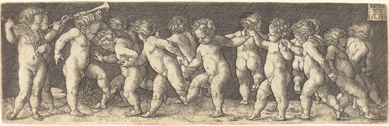 Dansende barn av Heinrich Aldegrever