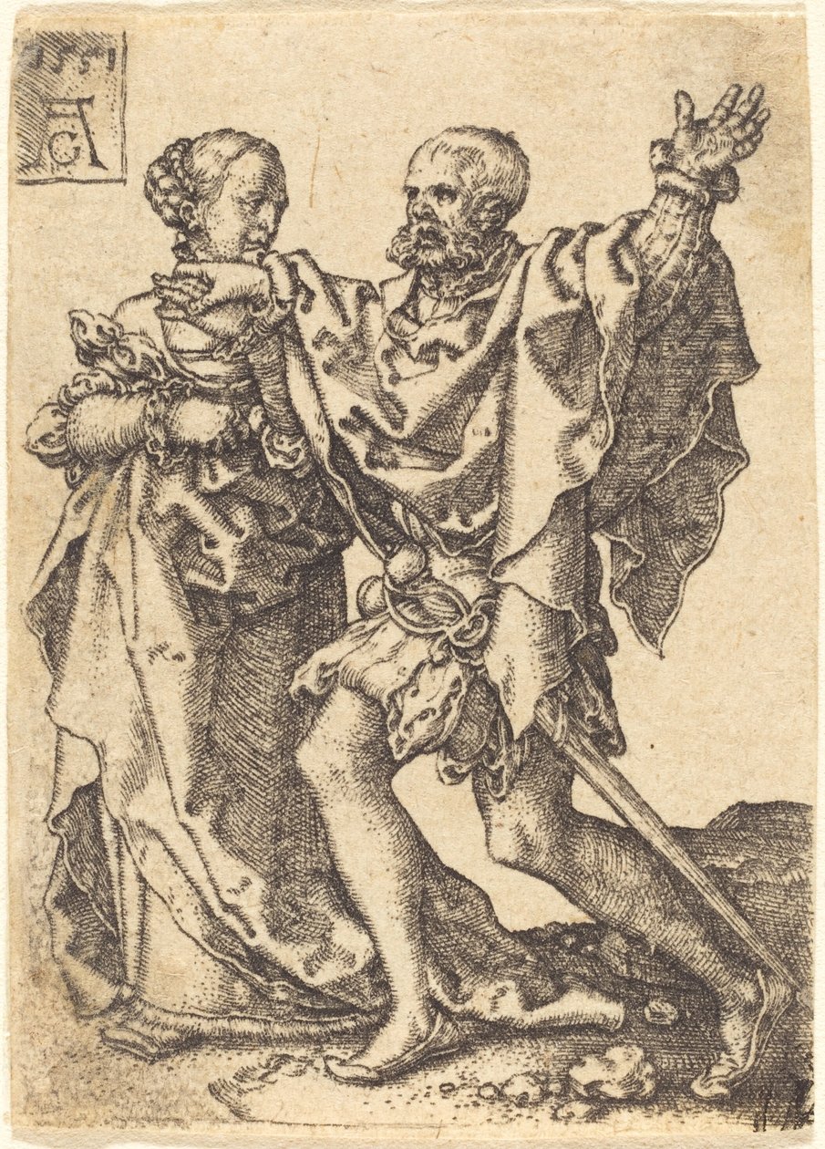 Dansepar, 1551. av Heinrich Aldegrever