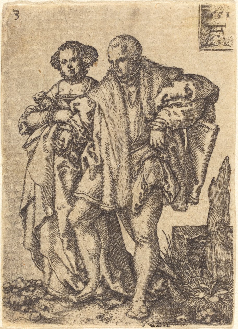 Dansepar, 1551. av Heinrich Aldegrever