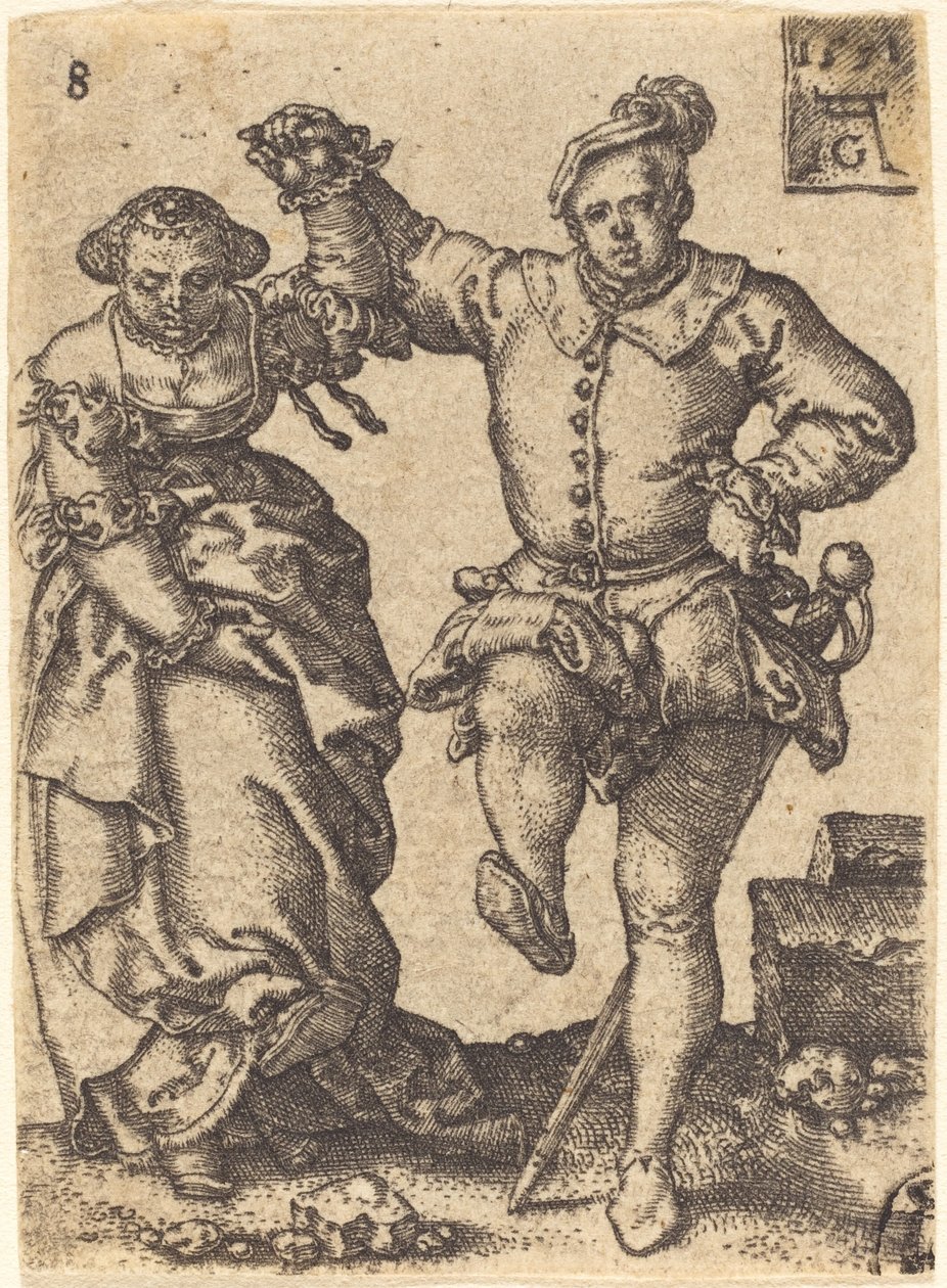 Dansepar, 1551. av Heinrich Aldegrever