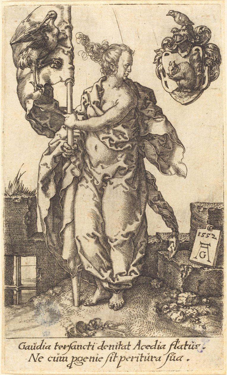 Diligence, 1552. av Heinrich Aldegrever