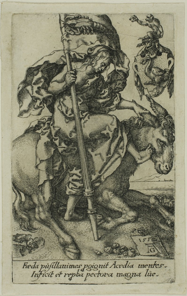 Lediggang, fra lastene av Heinrich Aldegrever