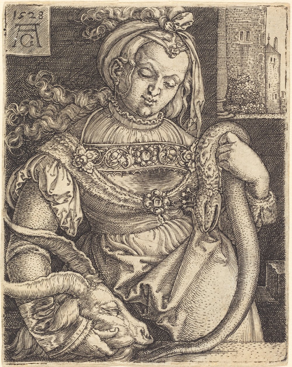 Ubeholdenhet, 1528. av Heinrich Aldegrever
