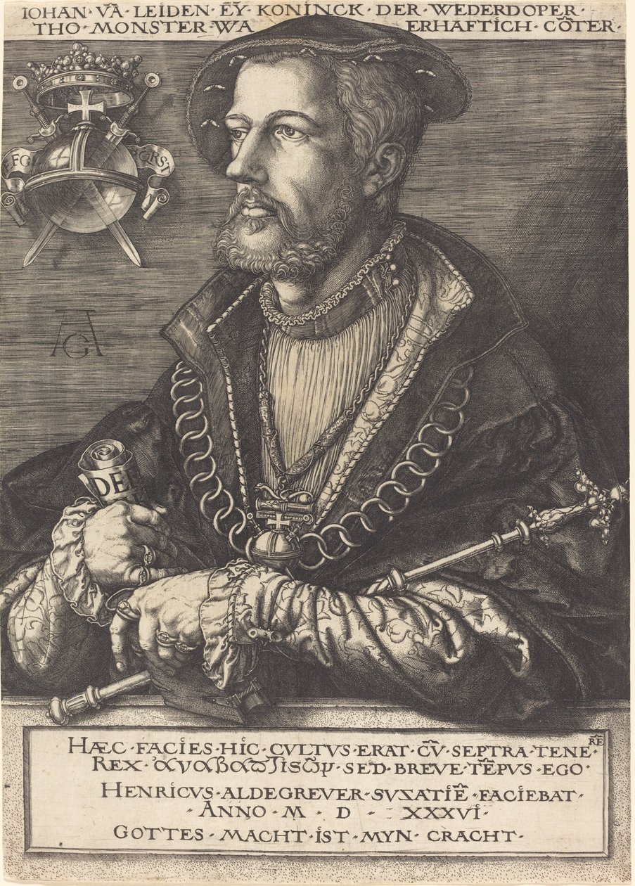 Jan van Leyden. av Heinrich Aldegrever