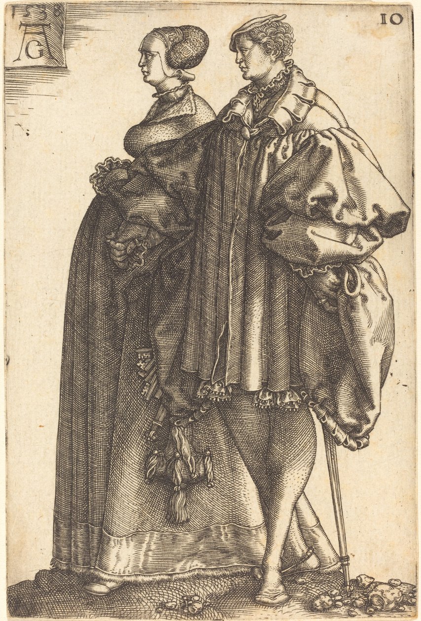 Store bryllupsdansere av Heinrich Aldegrever