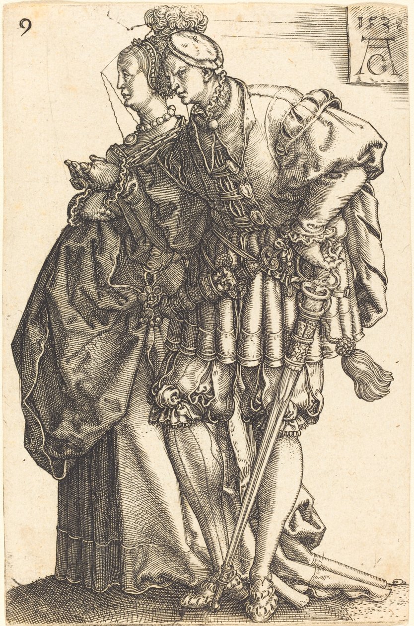 Store bryllupsdansere av Heinrich Aldegrever
