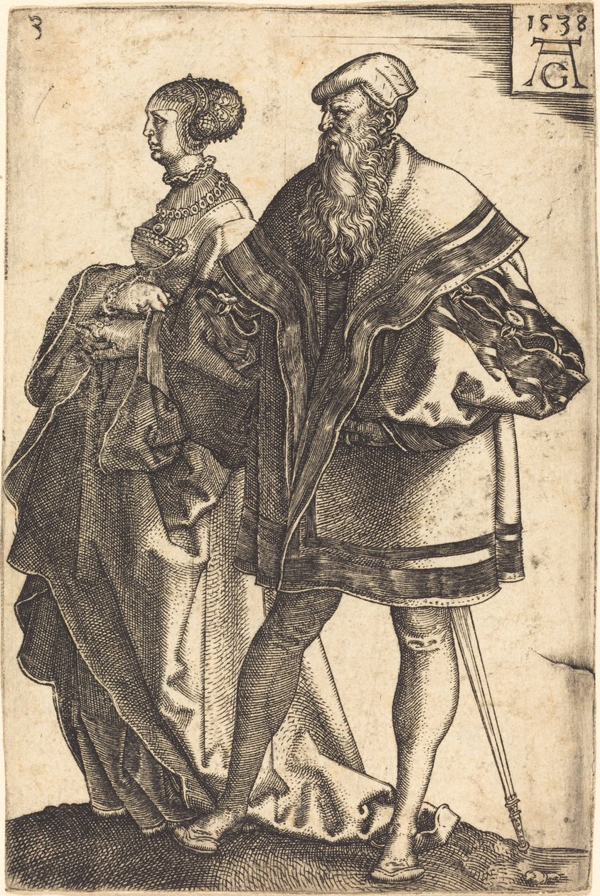 Store bryllupsdansere av Heinrich Aldegrever