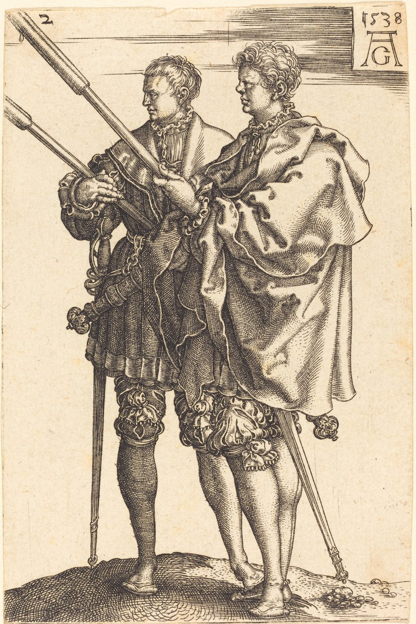 Store bryllupsdansere av Heinrich Aldegrever