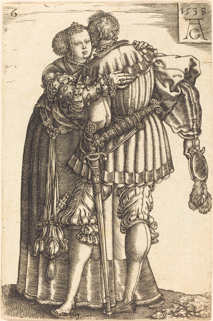 Store bryllupsdansere av Heinrich Aldegrever