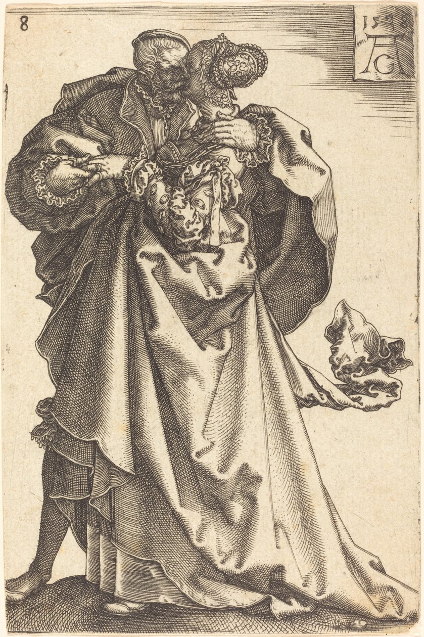 Store bryllupsdansere, 1538. av Heinrich Aldegrever