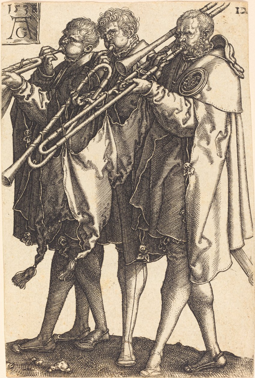 Store bryllupsdansere, 1538. av Heinrich Aldegrever
